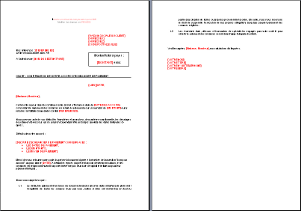 modele lettre echeancier de paiement