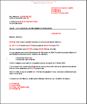 Lettre de rappel LME