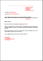 Lettre de demande d'informations client